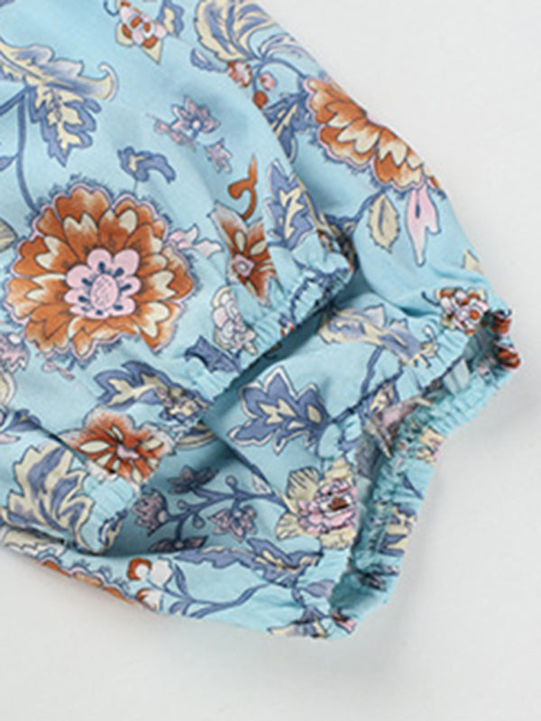 holiday wind dress short skirt positioning flower clothing kakaclo