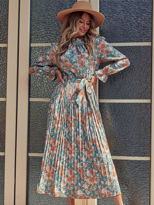 Blue Zone Planet |  printed long high-end dress BLUE ZONE PLANET