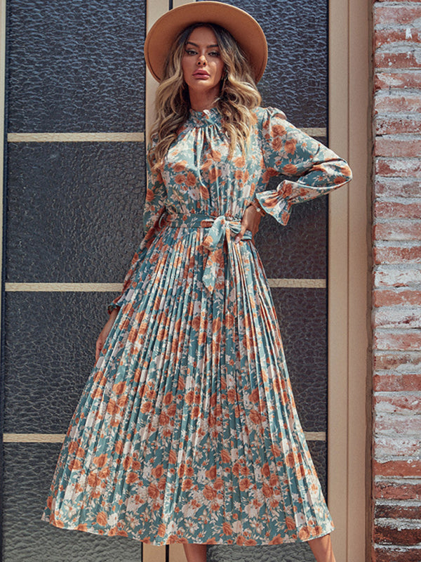 Blue Zone Planet | printed long high-end dress