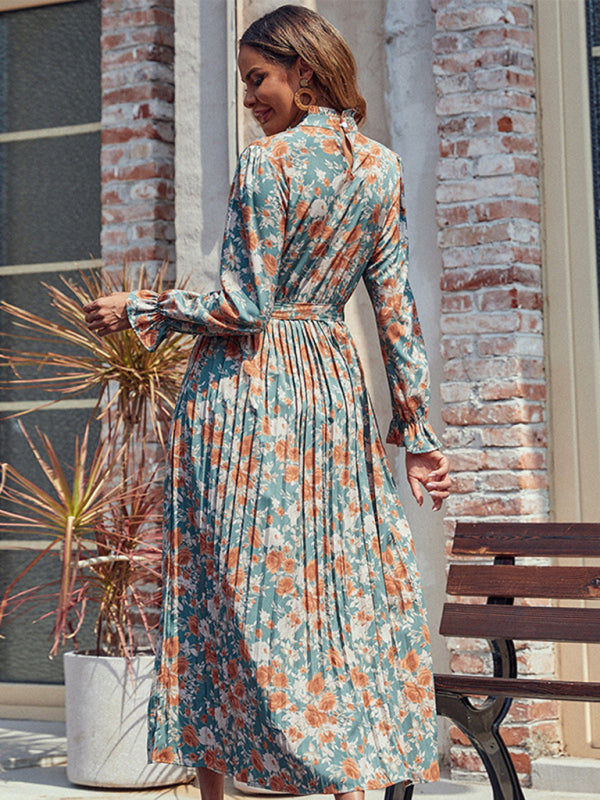 Blue Zone Planet |  printed long high-end dress BLUE ZONE PLANET