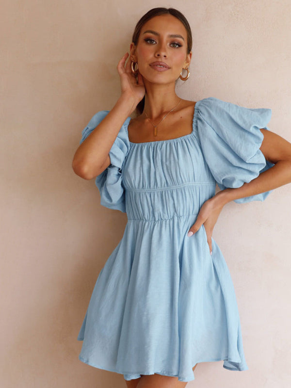 Blue Zone Planet |  Mia's One-Shoulder Elastic Band Mini Dress BLUE ZONE PLANET