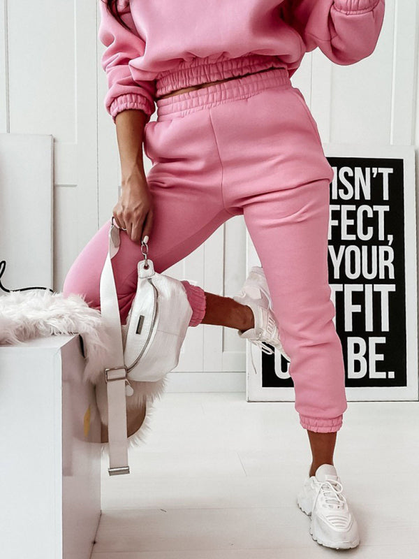 Blue Zone Planet |  sports hooded long-sleeved trousers two-piece suit set BLUE ZONE PLANET