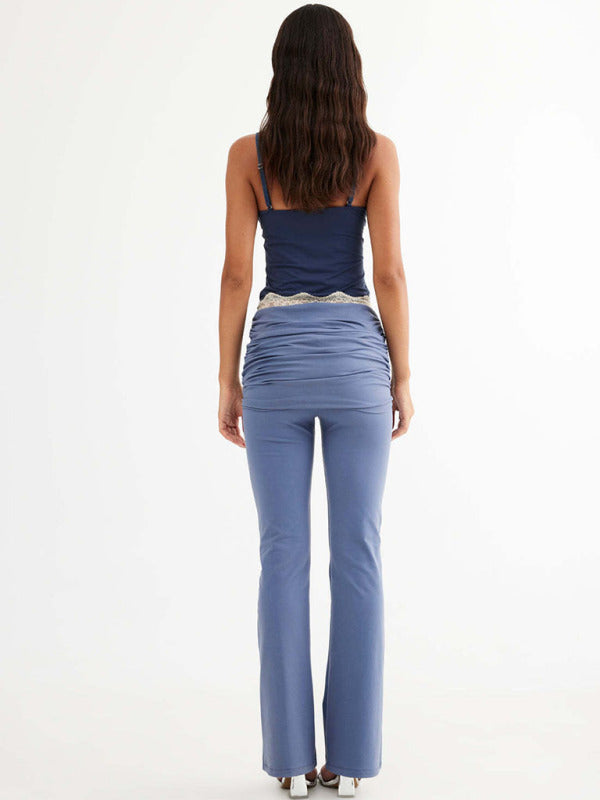 Blue Zone Planet |  Slim fit lace patchwork camisole BLUE ZONE PLANET