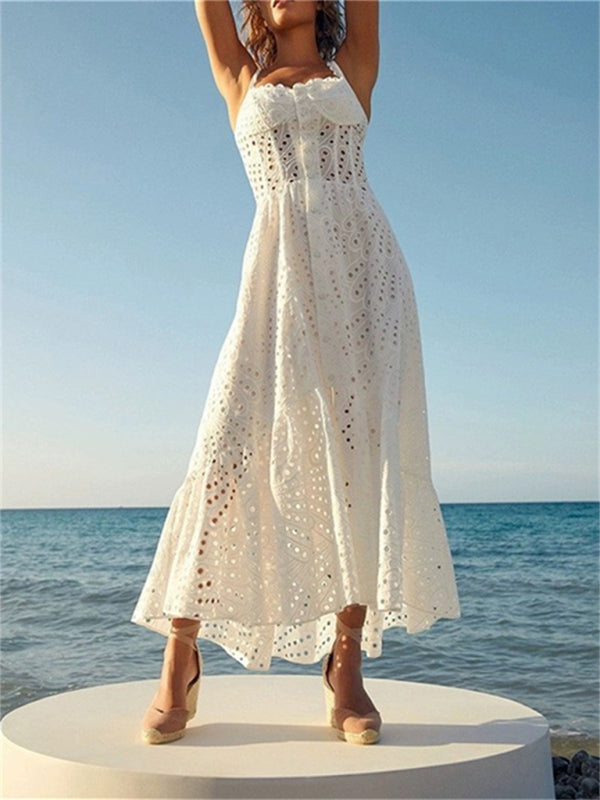 Blue Zone Planet |  holiday style spaghetti strap irregular fishtail dress BLUE ZONE PLANET