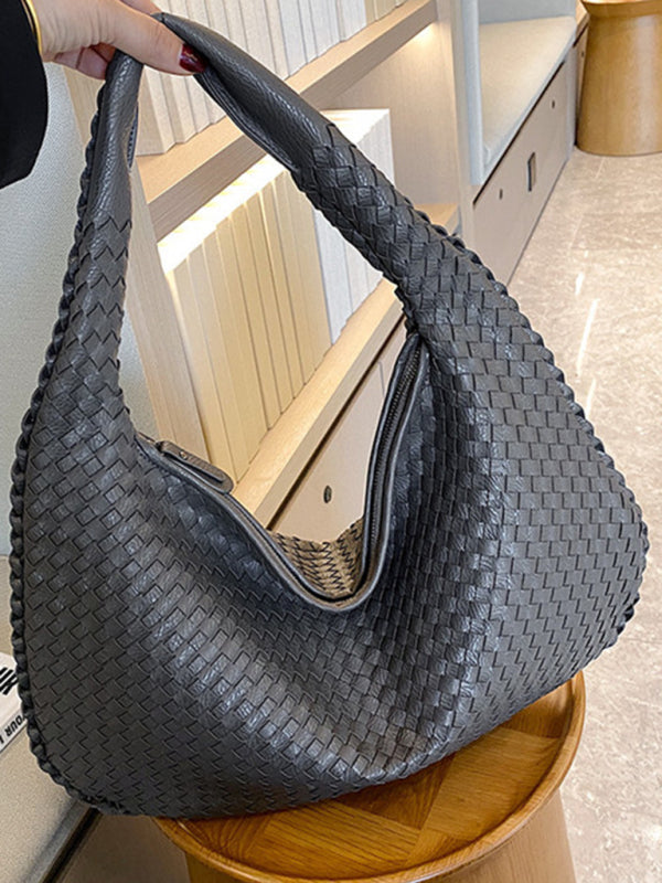 French high-end woven bag, versatile shoulder armpit bag, niche texture portable commuter bag-TOPS / DRESSES-[Adult]-[Female]-2022 Online Blue Zone Planet