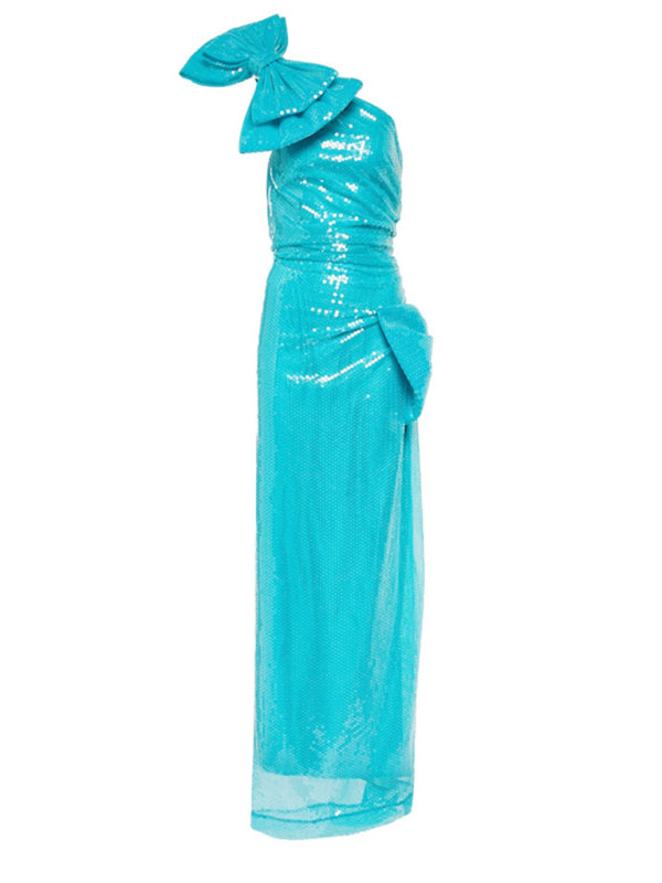 Blue Zone Planet |  Hot diamond tube top sexy slim prom maxi dress BLUE ZONE PLANET