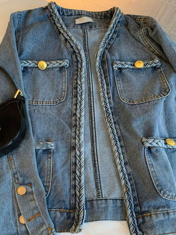 long sleeve cardigan retro loose jacket kakaclo