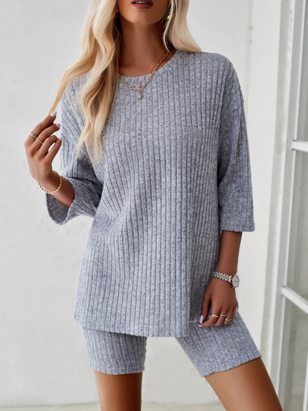 Bella's Round neck and mid-sleeve outfit set BLUE ZONE PLANET