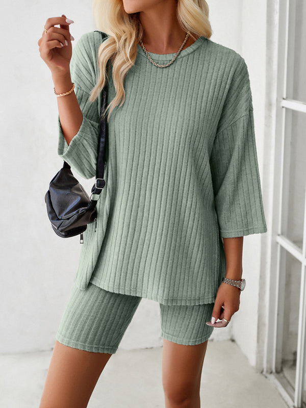 Bella's Round neck and mid-sleeve outfit set BLUE ZONE PLANET