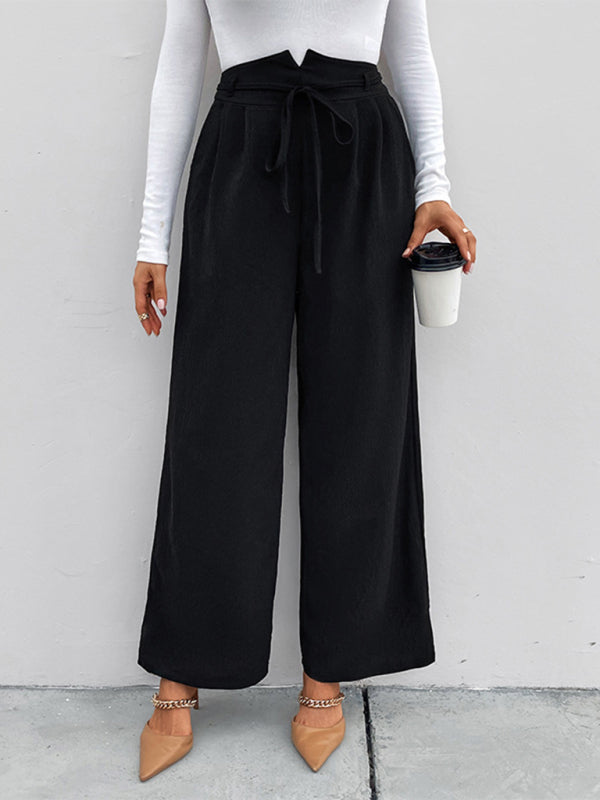 Blue Zone Planet |  elastic elastic loose wide leg long pants BLUE ZONE PLANET