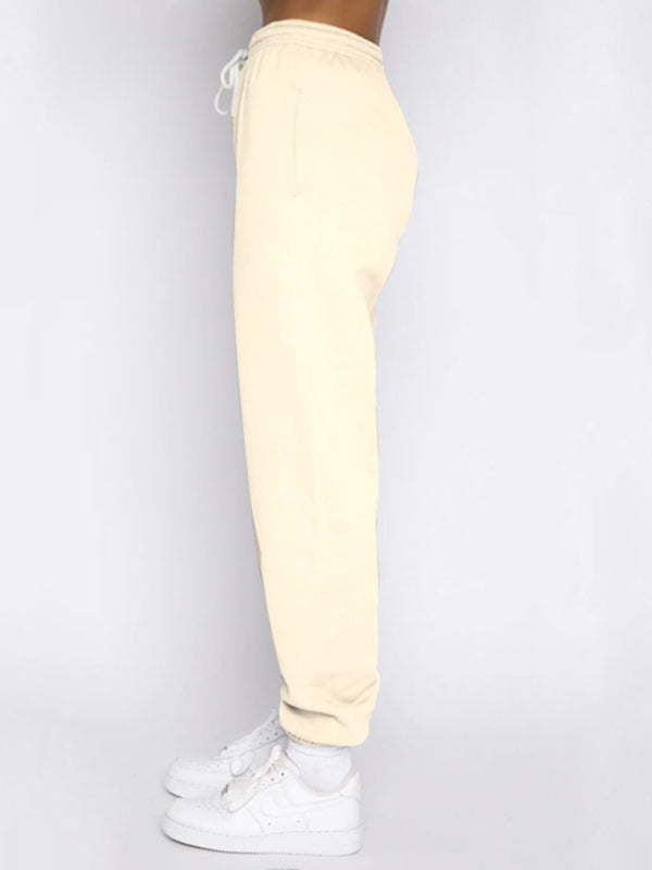 Blue Zone Planet |  Women's new solid color stand-up collar zipper pullover long-sleeved sweatshirt and trousers suit kakaclo
