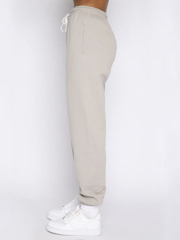Blue Zone Planet |  Women's new solid color stand-up collar zipper pullover long-sleeved sweatshirt and trousers suit kakaclo