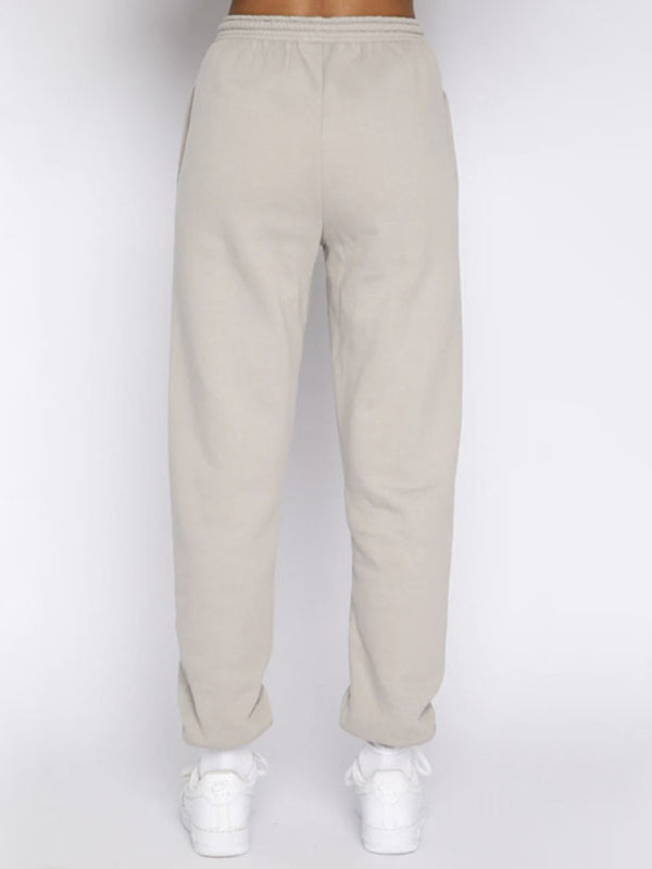 Blue Zone Planet |  Women's new solid color stand-up collar zipper pullover long-sleeved sweatshirt and trousers suit kakaclo