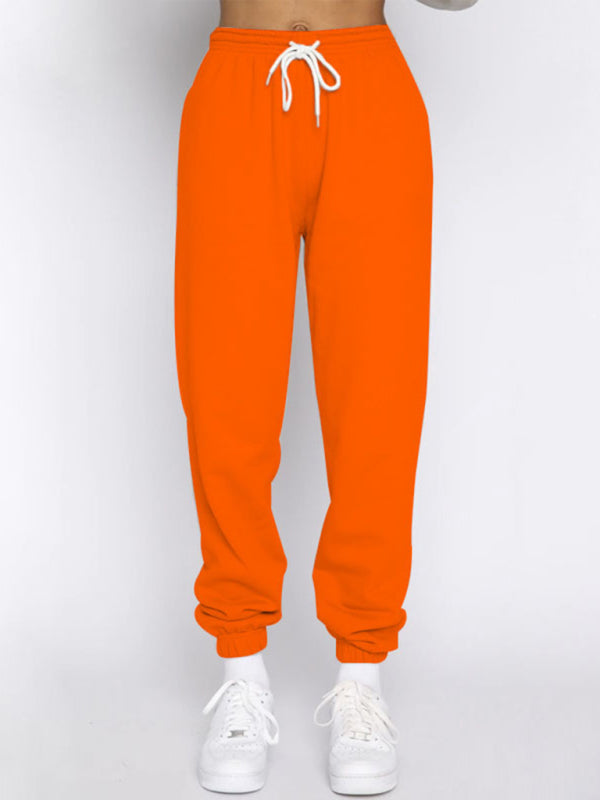 Blue Zone Planet |  Women's new solid color stand-up collar zipper pullover long-sleeved sweatshirt and trousers suit kakaclo
