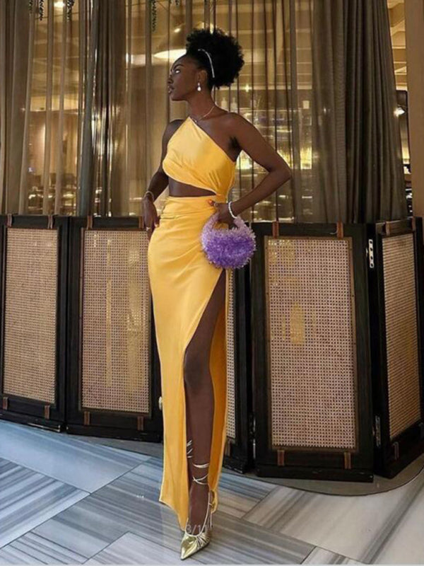Blue Zone Planet |  Backless hollow strapless long dress with hip covering kakaclo