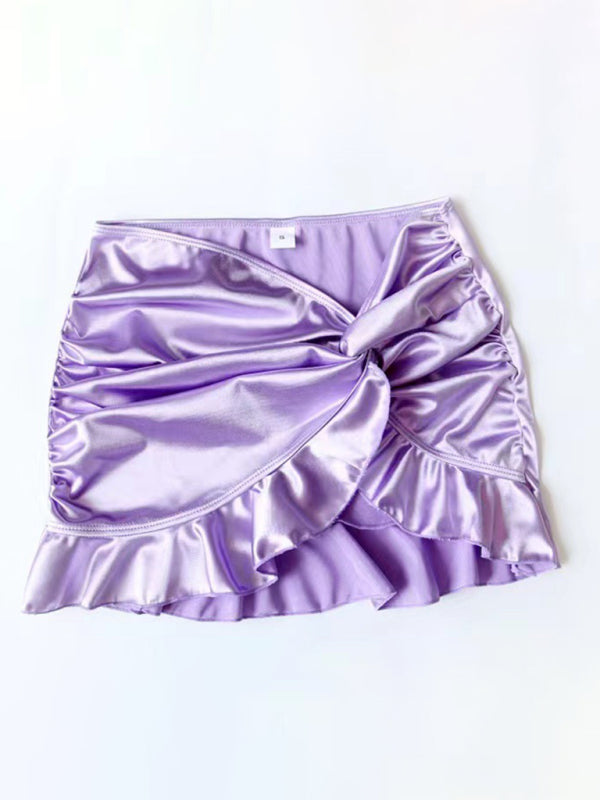 Blue Zone Planet |  Sweetheart hottie high-gloss fabric push-up sexy spa skirt bikini dress BLUE ZONE PLANET