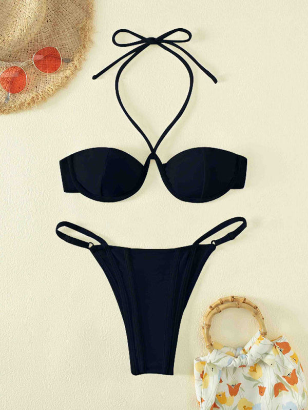 Blue Zone Planet |  split swimsuit bikini BLUE ZONE PLANET