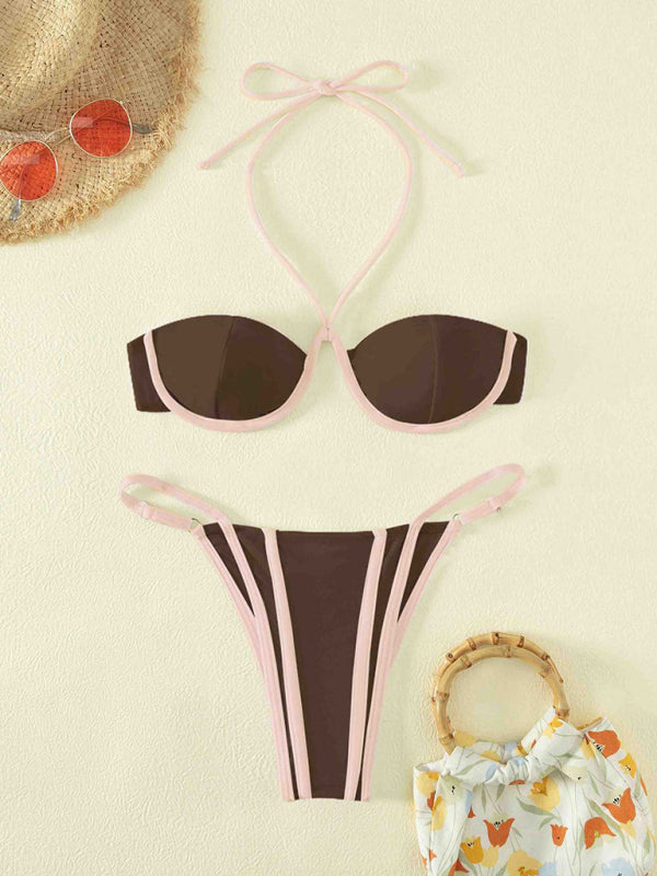 Blue Zone Planet |  split swimsuit bikini BLUE ZONE PLANET