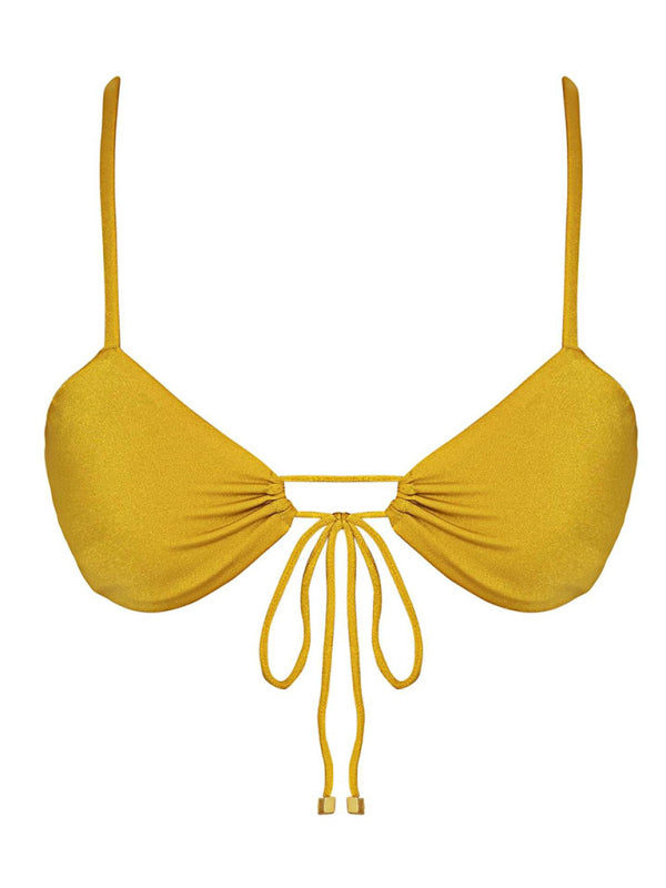 New women's solid color strappy sexy bikini-TOPS / DRESSES-[Adult]-[Female]-2022 Online Blue Zone Planet