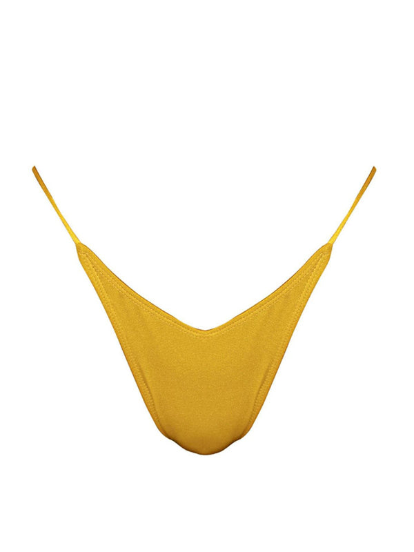 New women's solid color strappy sexy bikini-TOPS / DRESSES-[Adult]-[Female]-2022 Online Blue Zone Planet