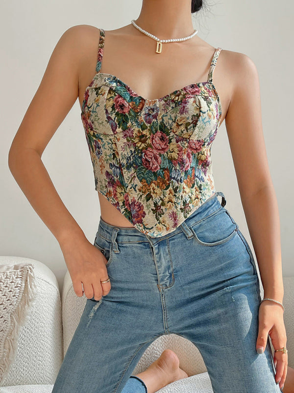 Blue Zone Planet | Lily's Vintage Floral Camisole BLUE ZONE PLANET