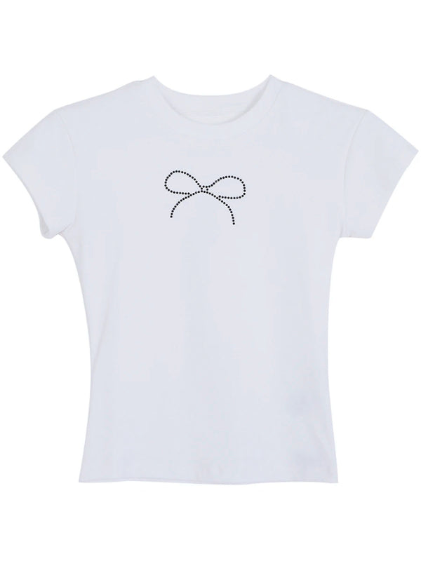 New round neck pullover short sleeve letter print T-shirt kakaclo
