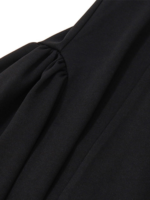 one-shoulder zipper dress BLUE ZONE PLANET