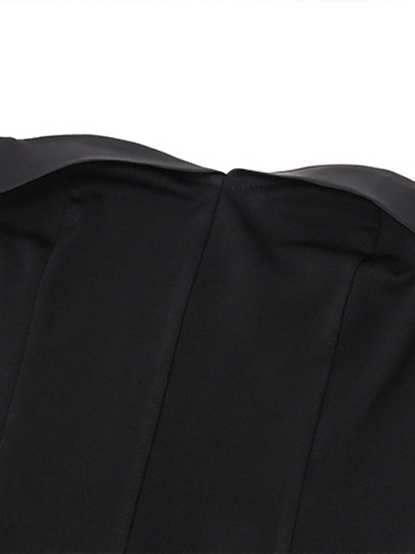 one-shoulder zipper dress BLUE ZONE PLANET