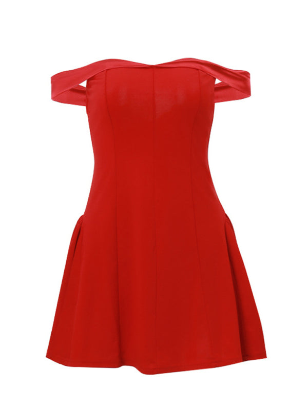 one-shoulder zipper dress BLUE ZONE PLANET