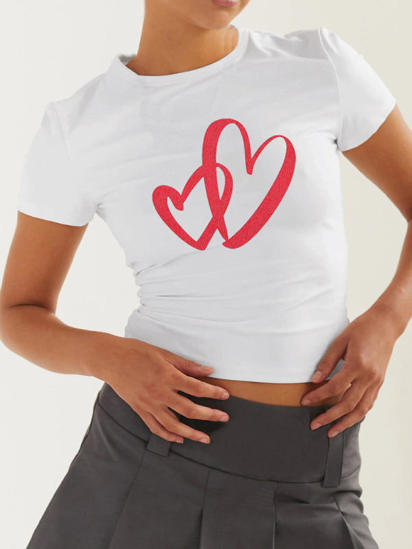 slim fit short hottie Valentine's Day T-shirt kakaclo