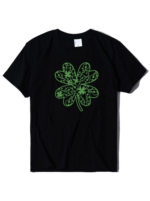 St. Patrick's Day Shamrock Short Sleeve T-Shirt kakaclo