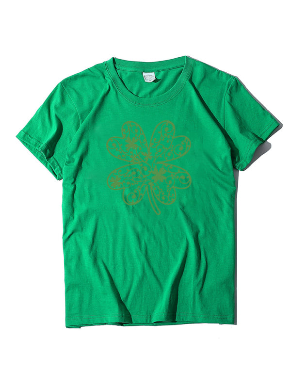 St. Patrick's Day Shamrock Short Sleeve T-Shirt kakaclo