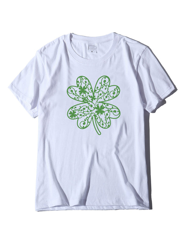 St. Patrick's Day Shamrock Short Sleeve T-Shirt kakaclo