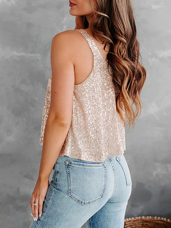 sleeveless camisole loose vest BLUE ZONE PLANET
