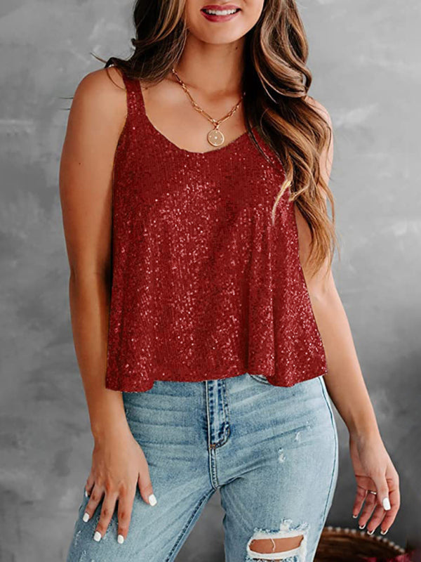 sleeveless camisole loose vest BLUE ZONE PLANET