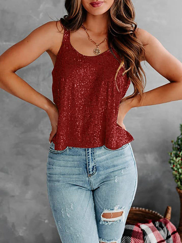 sleeveless camisole loose vest BLUE ZONE PLANET