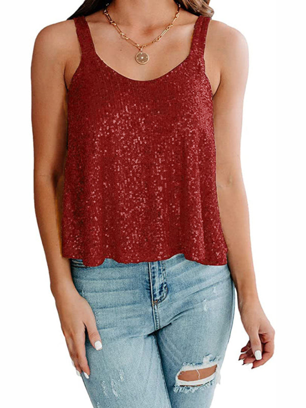 sleeveless camisole loose vest BLUE ZONE PLANET