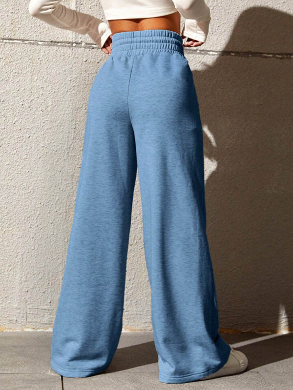 straight leg loose sweatpants wide leg pants outdoor dance trousers BLUE ZONE PLANET