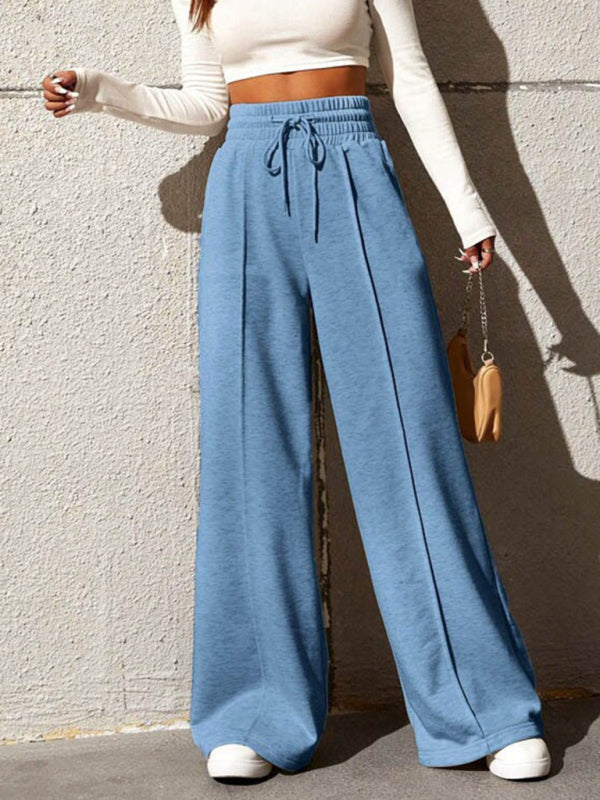 straight leg loose sweatpants wide leg pants outdoor dance trousers BLUE ZONE PLANET