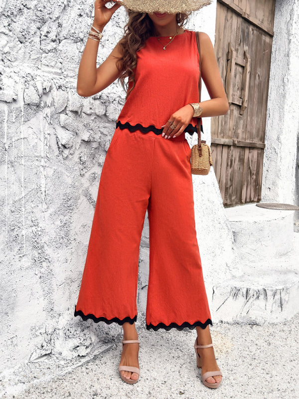 vest trousers webbing suit BLUE ZONE PLANET