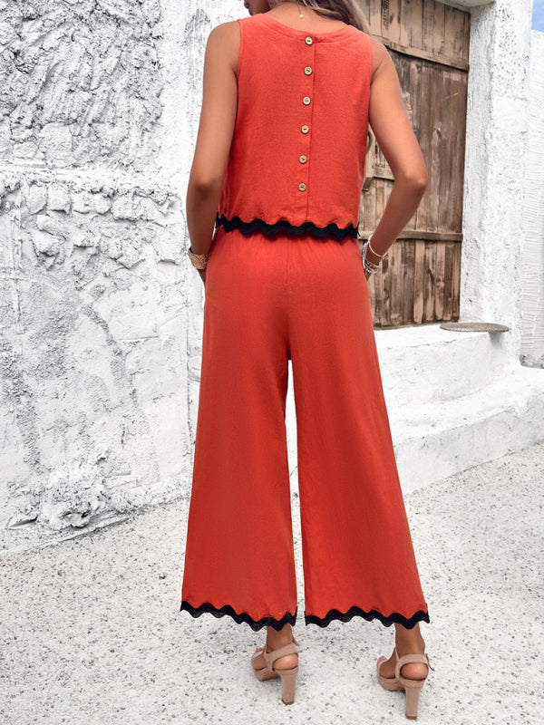 vest trousers webbing suit BLUE ZONE PLANET