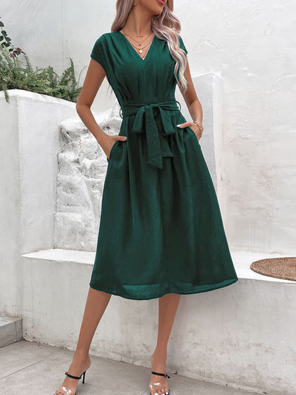 style strappy v-neck black dress BLUE ZONE PLANET