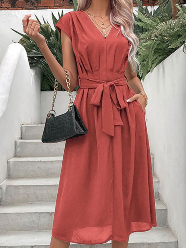 style strappy v-neck black dress BLUE ZONE PLANET