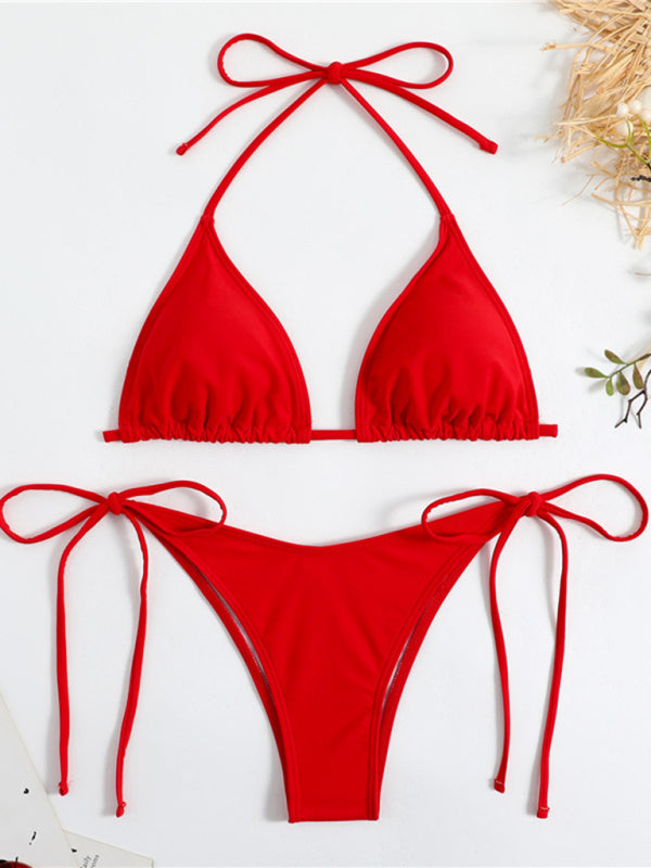 Plain hotsell triangle bikini