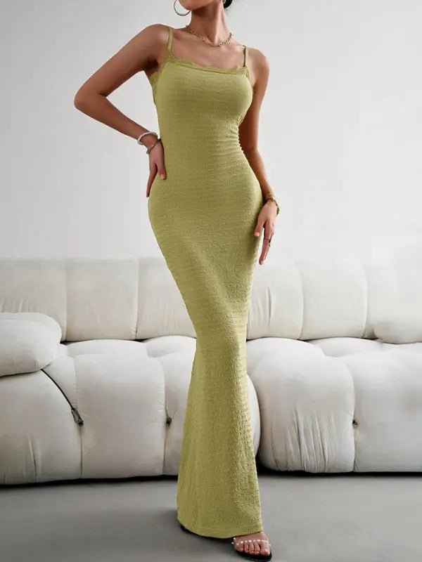 style slim spaghetti strap dress BLUE ZONE PLANET