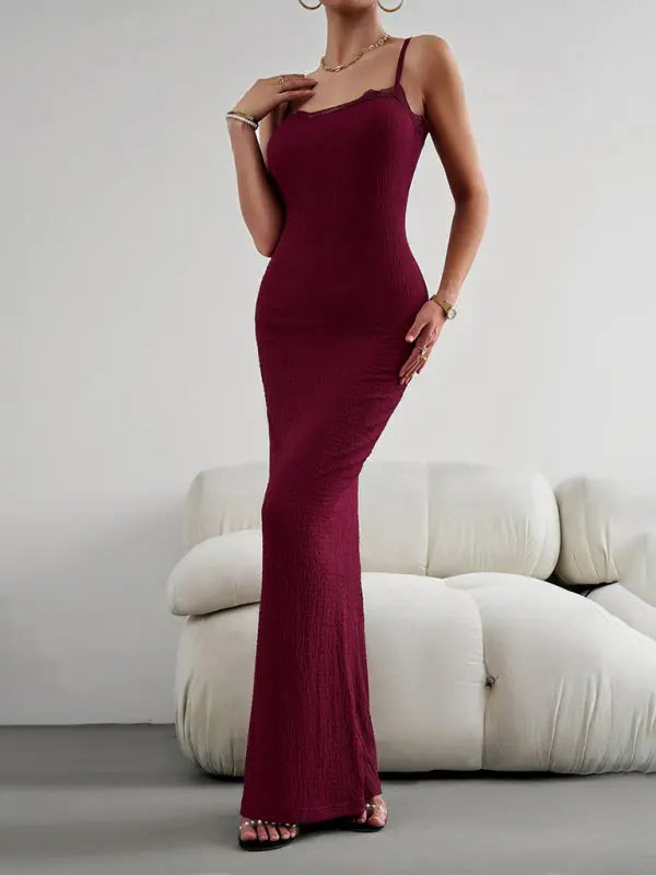 style slim spaghetti strap dress BLUE ZONE PLANET