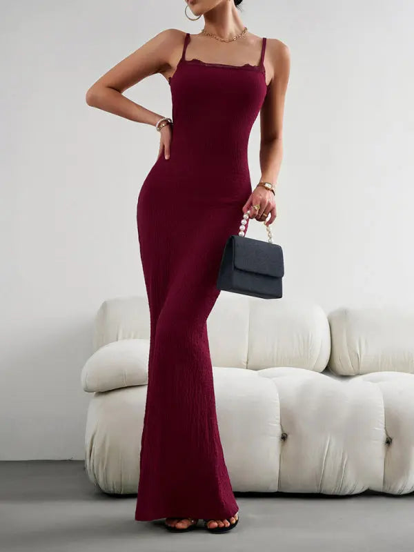 style slim spaghetti strap dress BLUE ZONE PLANET