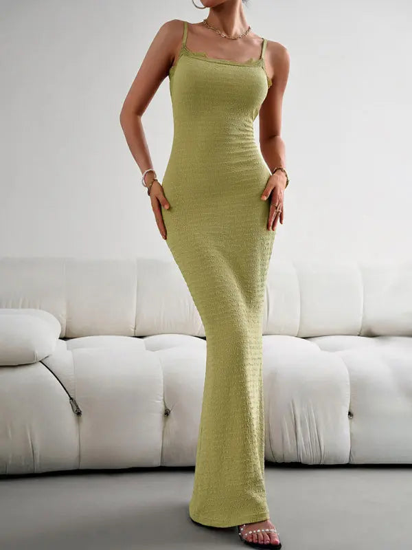 style slim spaghetti strap dress BLUE ZONE PLANET