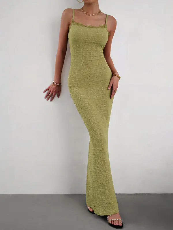 style slim spaghetti strap dress BLUE ZONE PLANET