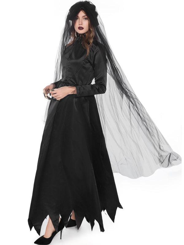 vampire bride grim reaper women's halloween costume BLUE ZONE PLANET
